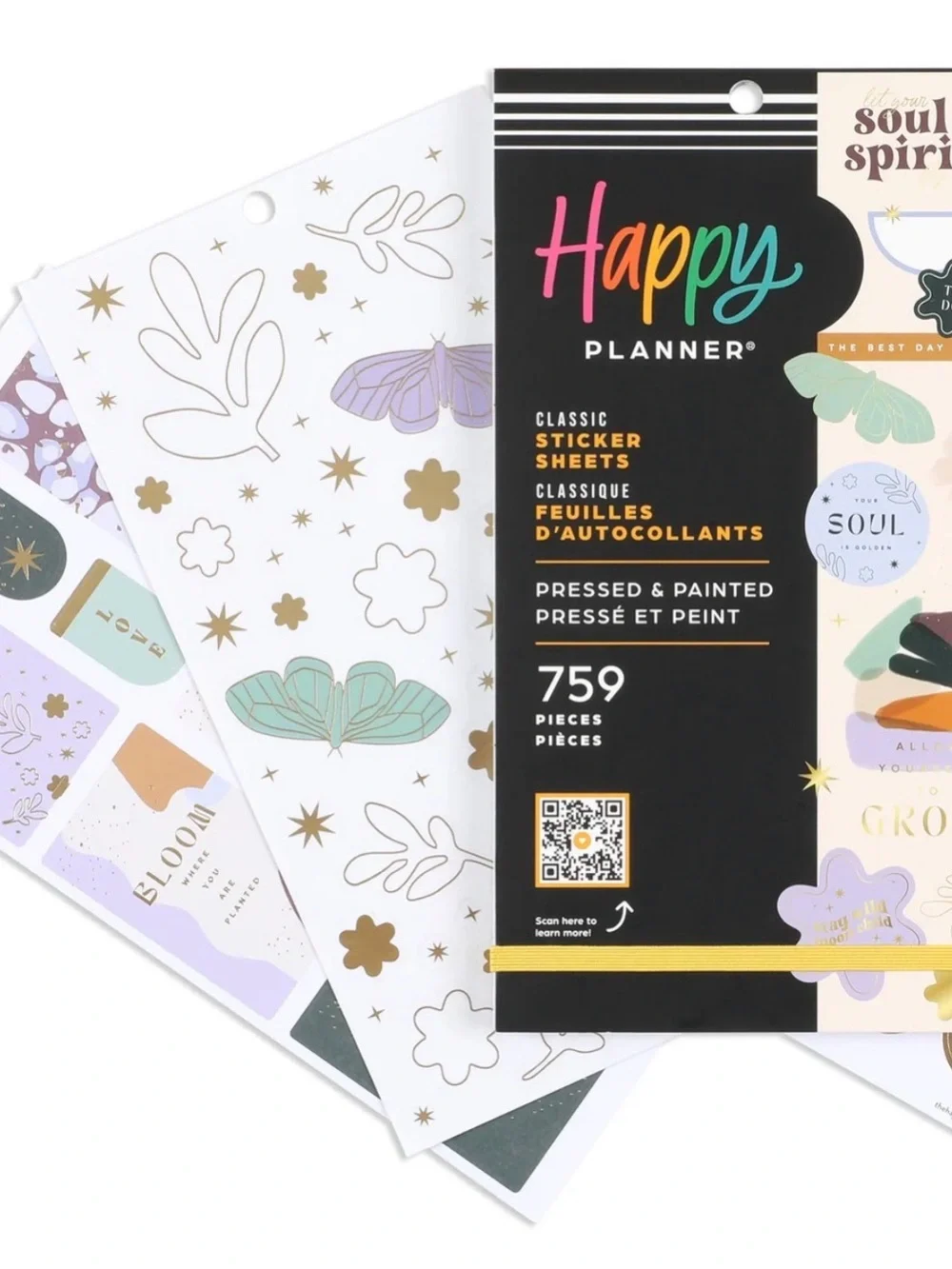 NWT-Happy Planner Classic Sticker Sheets - Pressed & Painted
